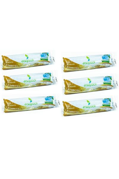 ERSOPACK Domestic Jumbo Garbage Bag 80*110cm 6 Roll 60pcs Garbage Bag