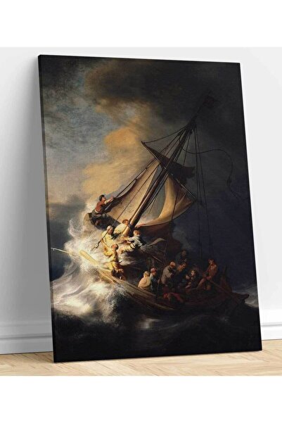 StellaStore Celile Denizi'nde Fırtına, Rembrandt Kanvas Tablo