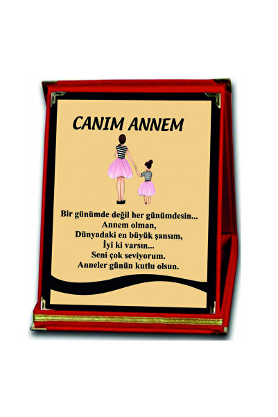 Reklambaskımerkezi Orta Boy Anneler Gününe Özel Plaket