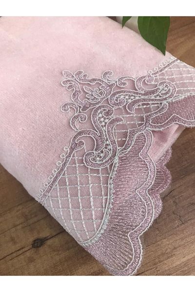Çeyiz Bahçesi Neva Powder Velvet Towel 50&90