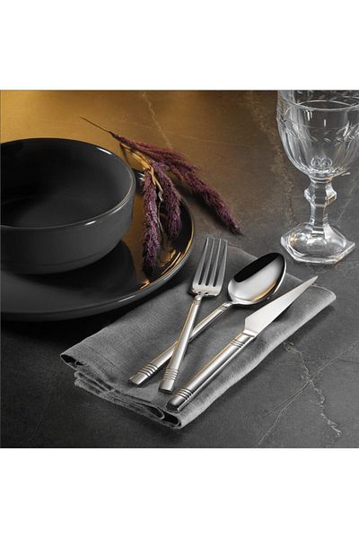 Arsel Asian Plain 77 Piece 12-Person Boxed Fork Spoon Knife Set