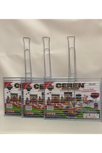 CEREN MANGAL Balık Hamsi Izgara Teli 25x35 Cm (1,5 Cm Aralıklı) Balık Teli 3 ...