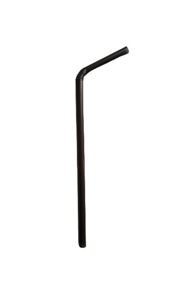 Sofora Gelatin Wrapped Frozen Bellows Black Straws 100 Pieces