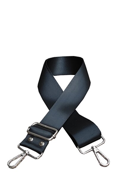 Kemer Dünyası Ασημί Χρώμα Αξεσουάρ Τσάντα Λουράκι ώμου Απλό Μαύρο