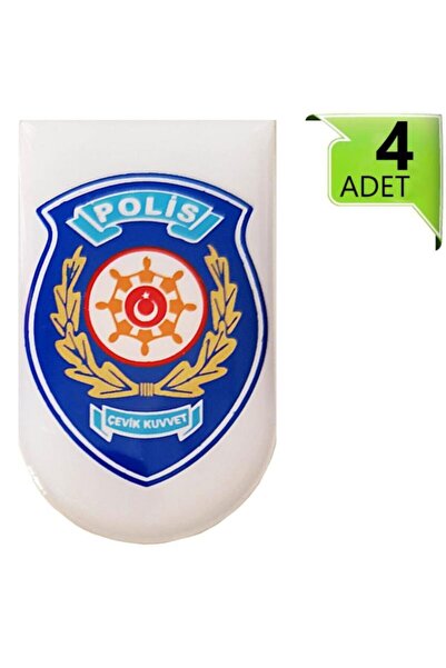 Mavi Ares Şarjör Kapağı Sticker Etiket 4 Adet Model 005