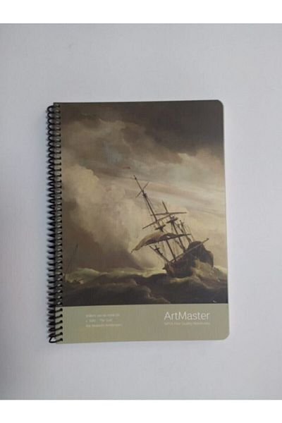 Gıpta Art Master 100 Sheets Unlined Cardboard Cover Medium Size Notebook