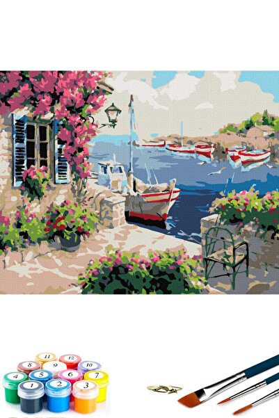 abbara Sayılarla Boyama Çerçeveli Tablo Seti 30x40