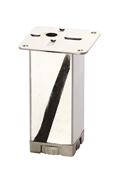 EROĞLU Er853 40*40 Metal Kare Baza Ayak - Krom - 10 Cm