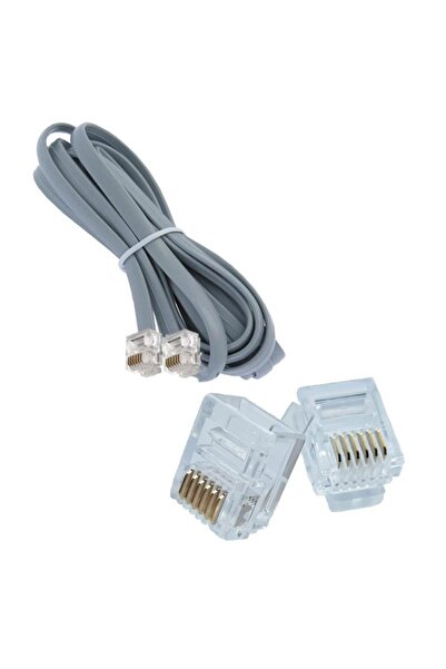 KEEPRO سلك الهاتف 6p6c كابل 6 دبوس مقبس سلك الهاتف 25 متر