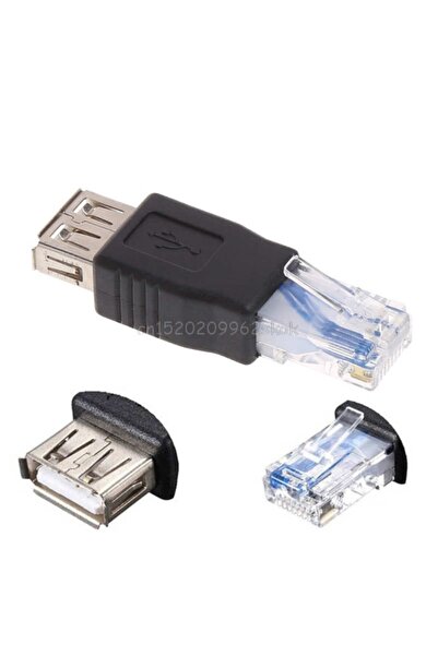 Platoon Dişi Usb Ethernet Aparat Çevirici Rj 45 dişi usb erkek internet jack
