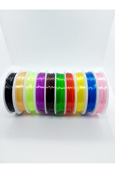 Yeni Moda Boncuk & Tuhafiye Πολύχρωμο εύκαμπτο βραχιόλι με σχοινί από καουτσο...