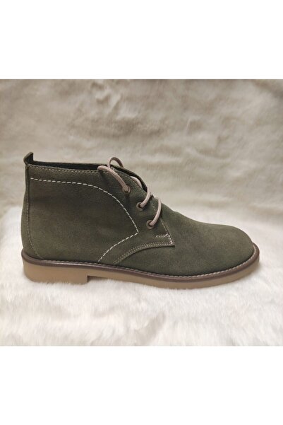 ÜçgülGrup Kadın Retro Haşbabi Bot Hakiki Deri Kauçuk Taban