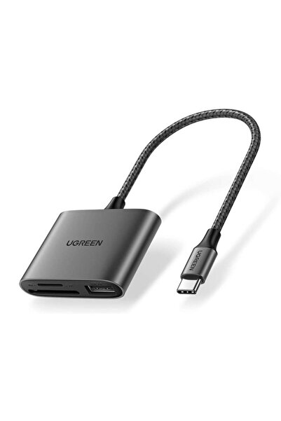 Ugreen Адаптер за четец на карти Type-C към SD Micro SD TF USB