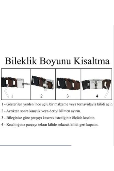 axexuar Atatürk Imzalı Deri Kauçuk Çelik Kadın Erkek Bileklik