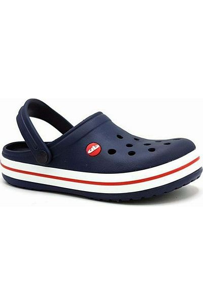 Akınal Bella Akınabella Navy Blue Red Unisex Doctor Nurse Hospital Cook Slippers - Navy Blue - 45