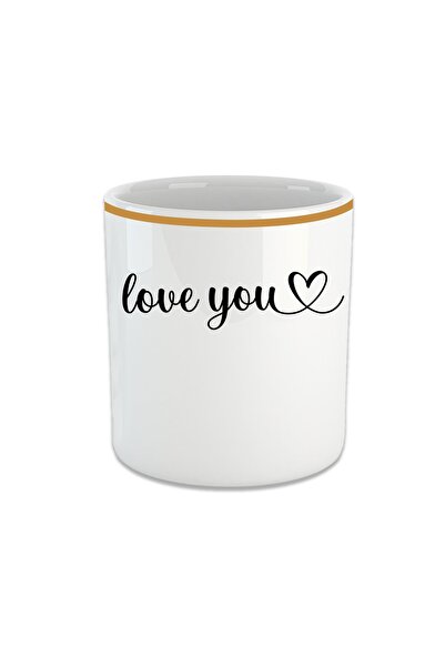 Vivas Love You Espresso, Double Turkish Coffee Cup - Handleless Cup