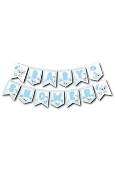 Party City Μπλε Elephant Baby Shower Banner Τекст