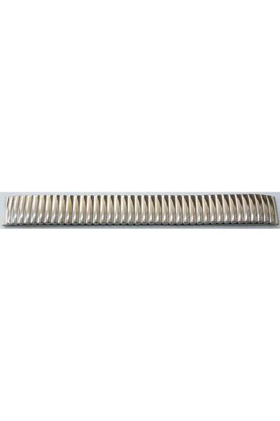 Ezgi Elektronik Esnek Yaylı Saat Kordonu Yaylı Metal Kordon 22mm Parlak Krom ...