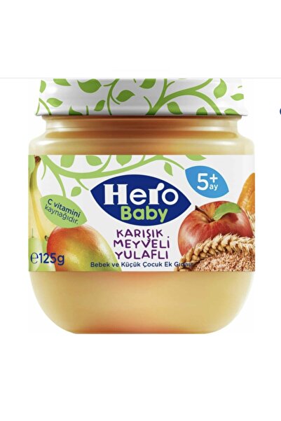 Hero Baby 125gr 12 Adet Karışık Meyveli Yulaflı Kavanoz Maması