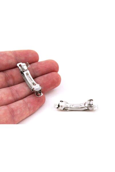 yfhobi 5 Adet - 4 Cm Nikel Kaplama Otomatik Toka, Saç Tokası, 1.kalite