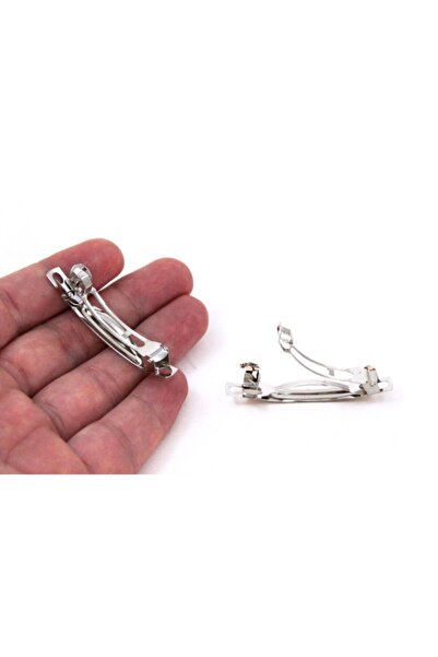 yfhobi 5 Adet - 5 Cm Nikel Kaplama Otomatik Toka, Saç Tokası, 1.kalite