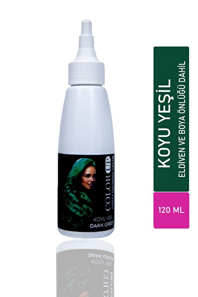 color up Yarı Kalıcı Saç Boyası Koyu Yeşil 120ml. Depaset1080