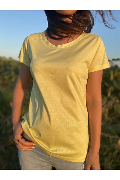 Elegant Design Shine Mercerized Basic T-shirt