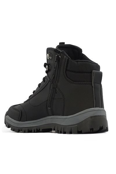 LETAO Boy's Cold Resistant Θερμική Φόδρα με φερμουάρ Μαύρες Trekking