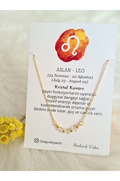 ONEPRETTYWISH Aslan Burcu Burç Kolyesi