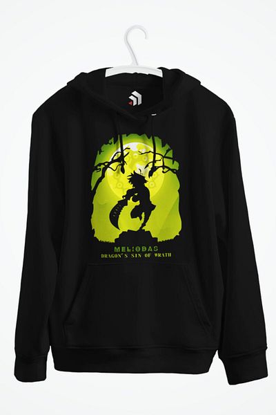 karikatürstore The Seven Deadly Sins - Melıodas Anime Printed Hooded Sweatshirt