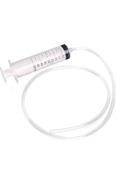 OkulStore Okul Store Plastik Şırınga Hortumlu Büyük 50ml - Sıvı Emme Enjektörü