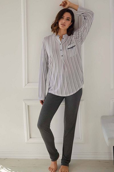 AYYILDIZ 55821 Set pijama gri