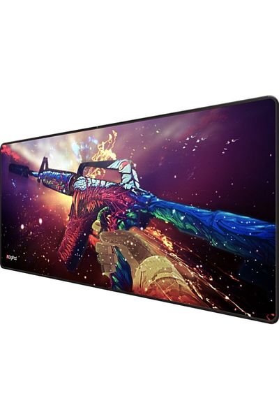 Digipod لوحة ماوس ألعاب كبيرة مقاس 90x40 XXL، قاعدة غير قابلة للانزلاق 4 مم