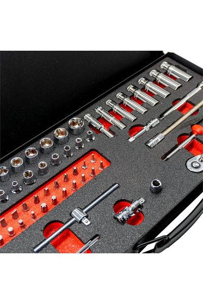CETA FORM 61 Pieces 1/4" 6 Corner Metal Socket Set