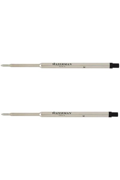 Waterman Medium Black Ballpoint Refill - 2 Pieces