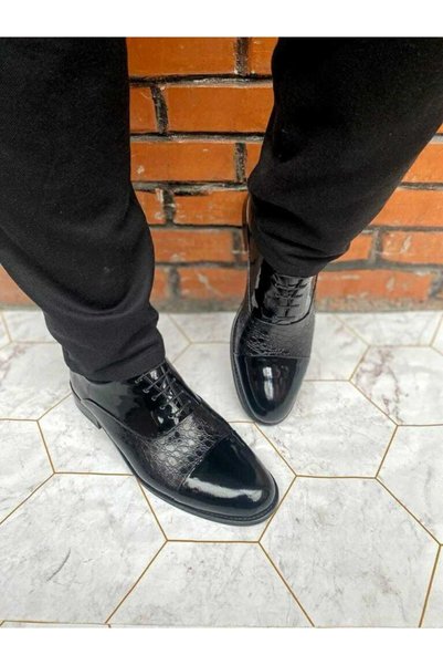 UZR Groom's Shoes Genuine Leather Lace-Up Plus Size