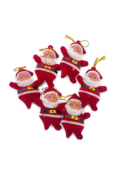 Yavuz Süs 6-Piece Mini Santa Claus