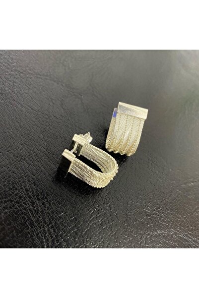 bestmysilver Trabzon Hasır Katlamalı Gümüş Küpe