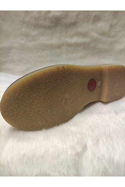 ÜçgülGrup Kadın Retro Haşbabi Bot Hakiki Deri Kauçuk Taban