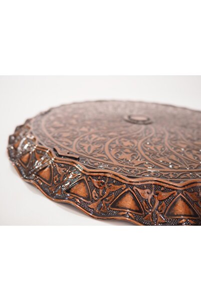 kapadokyahediyelik Cast Round Tray for Six