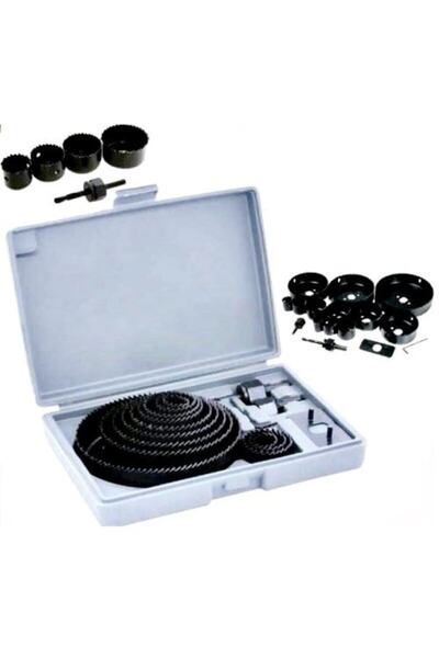 Biotech Metal Ahşap Daire Delme Panç Seti 16 Adet Delik Testere Matkap Uçları Kesme Seti