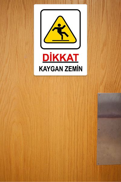 Tekin Ozalit تحذير أرضية زلقة 25×35