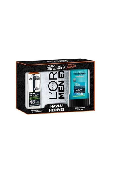 L'Oreal Paris Loreal Men Expert Havlu Hediyeli Set 100 ml Deodorant 300 ml Du...