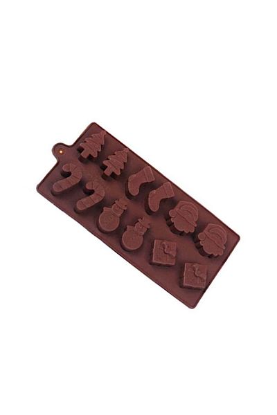 TT Tahtakale Toptancıları Pine Tree Patterned 12-Piece Silicone Cookie Set - B1262