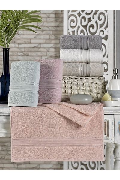 Semecca Σετ πετσετών σε κουτί Dowry Cotton Soft Mint Series 50x90
