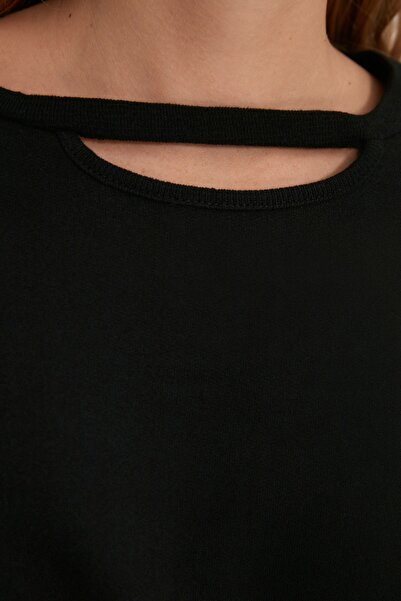 Trendyol Collection Φόρεμα εφίδρωσης με μαύρο γιακά TWOAW22EL2312