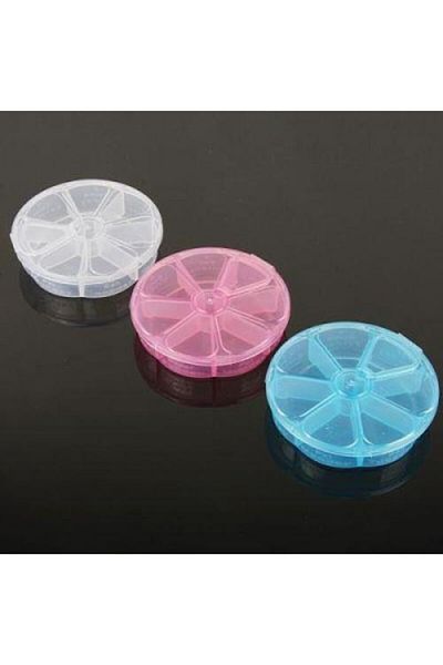 Bifirsat Weekly Medicine Storage Box Round Model