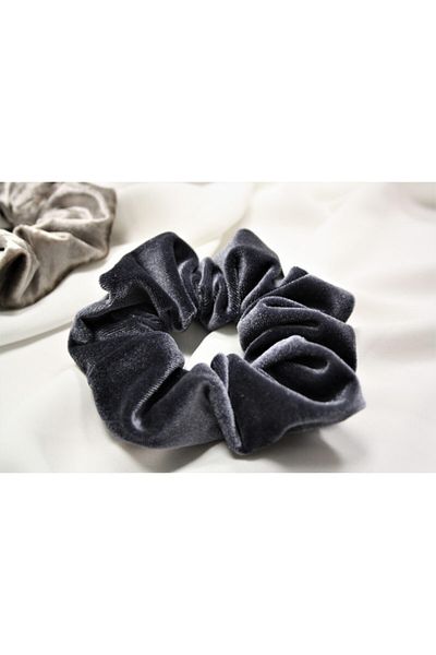 Chamis Mink & Gray Velvet Rubber Buckle Set