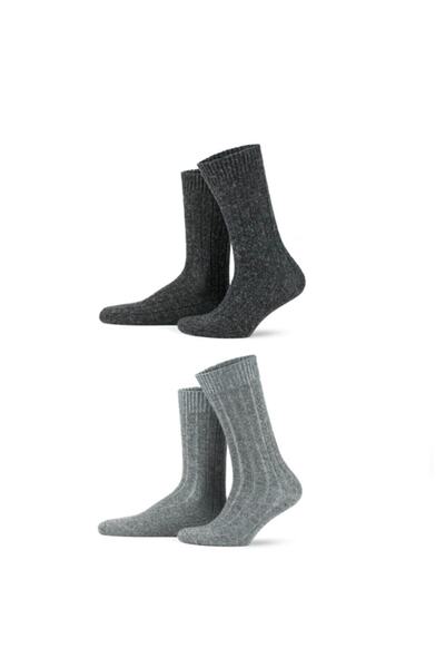 Pallmali - Alpaka Yünlü 2 Çift Unisex Çorap 3095