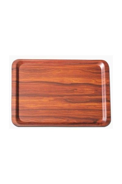 Atlas Plain Melamine Tray Serving Tea Coffee Food 53x37 Cm 12 Pieces